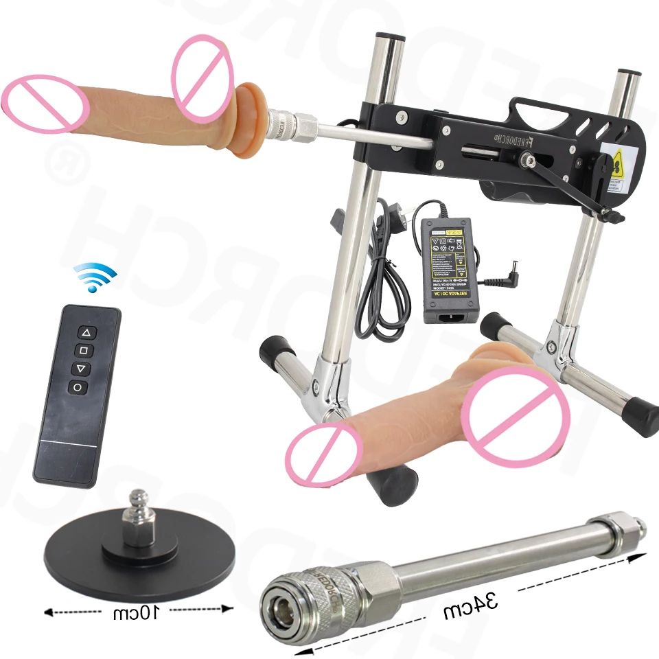FREDORCH 80W Sexmaschine für Frauen Automatische Handfreie Masturbationsmaschine mit Dildo-Aufsätzen Sexspielzeug 3-9CM Hub