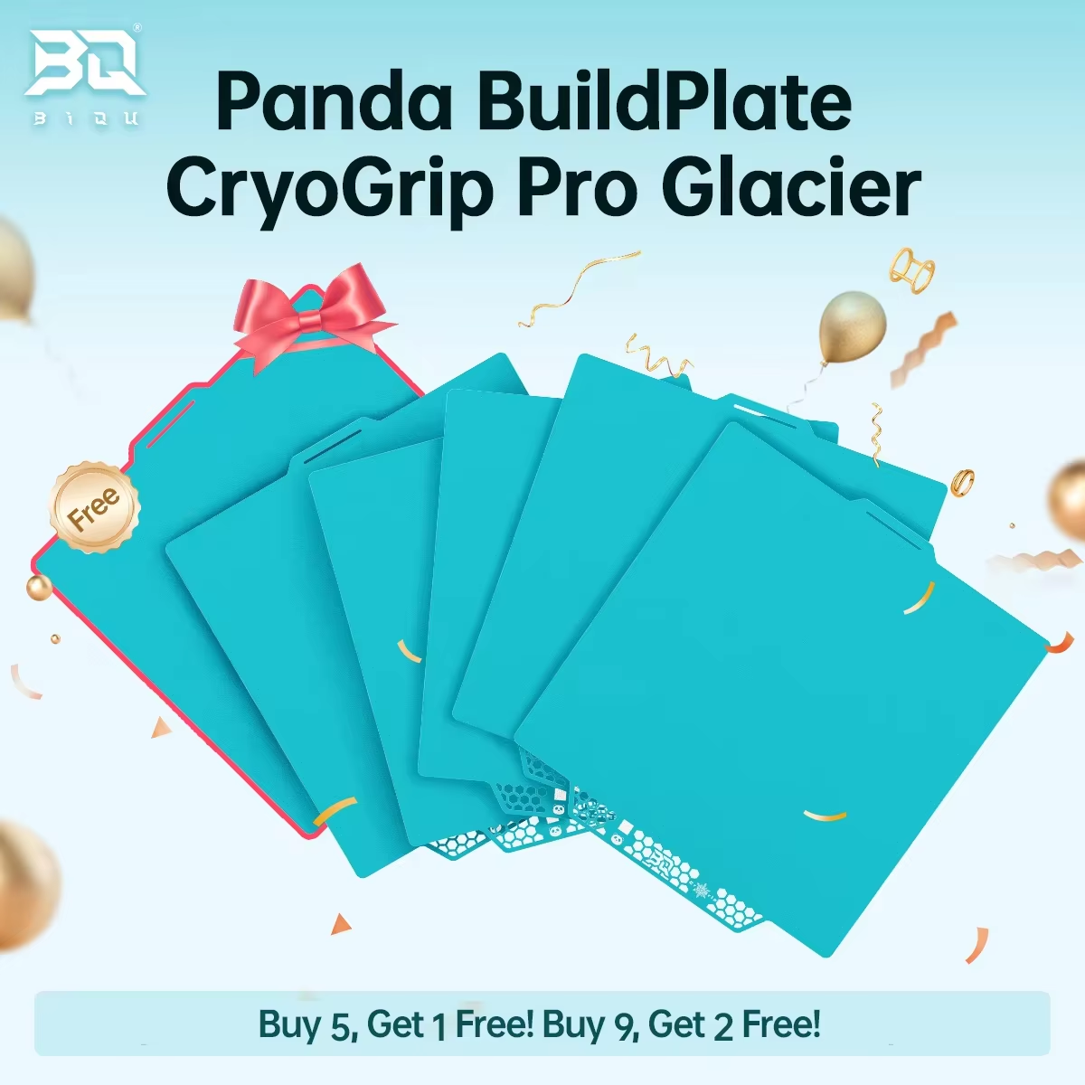 BIGTREETECH Panda Build Plate CryoGrip Pro: охлаждающая пластина CryoGrip из пружинной стали для Bambu Lab X2D, P2S, P1P, P1S, X1C, X1E, A1