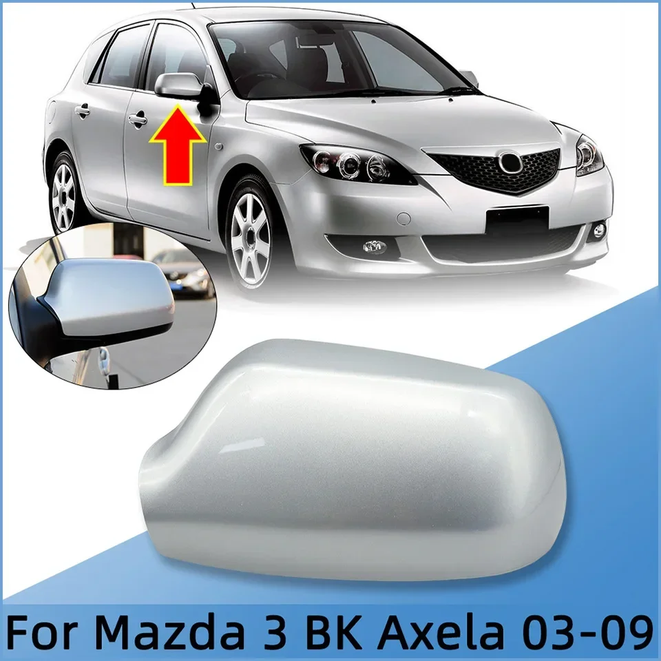 Penutup Cermin Spion Mobil Pelindung Kaca Spion Samping Sayap Rumah untuk Mazda 3 Axela BK 2003 2004 2005 2006 2007 2008 2009 Dilukis