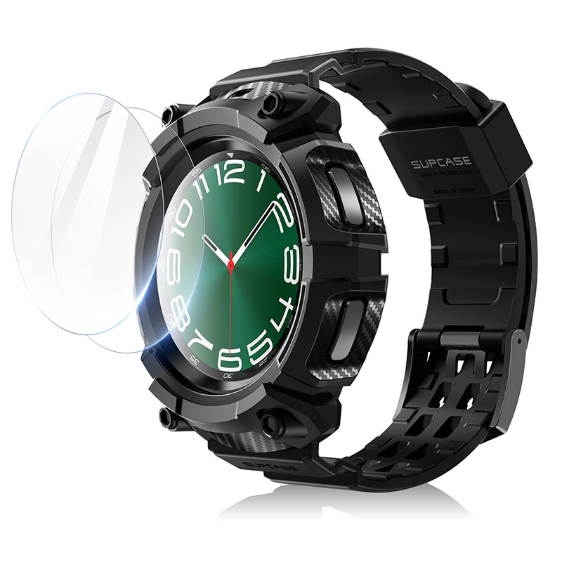 Étui de protection robuste SUPCASE UB Pro pour Samsung Galaxy Watch 6 Classic 47mm 2023, avec bracelets et 2 protections d'écran
