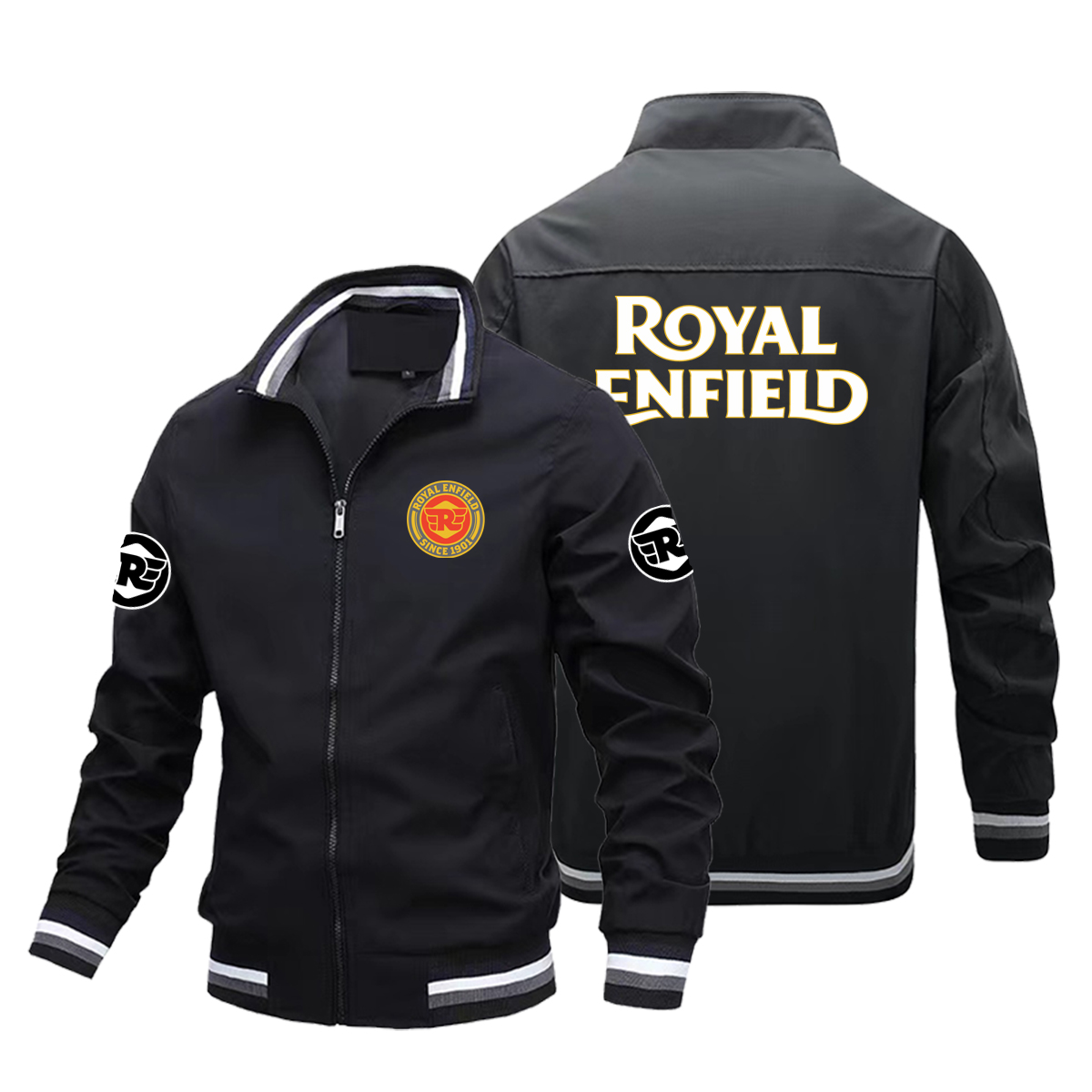Nova Jaqueta de Motocicleta Estilo Retrô Royal Enfield para Homens, Jaqueta de Corrida, Corta-Vento, Jaqueta para Esportes ao Ar Livre e Ciclismo