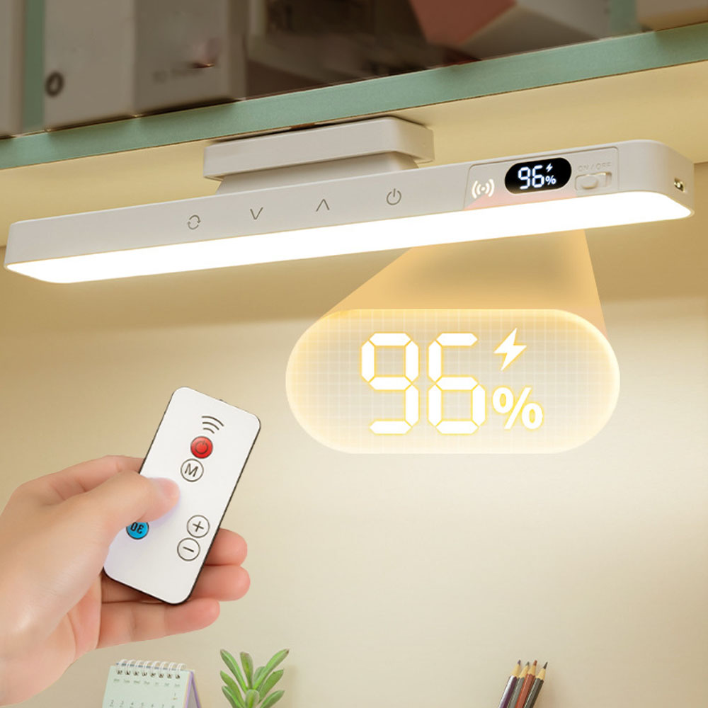 LED Touch Table Lamp Magnetic Desk Lamp Remote Control Timing for Reading Cabinet Mirror Bedside Rechargeable Night Lights