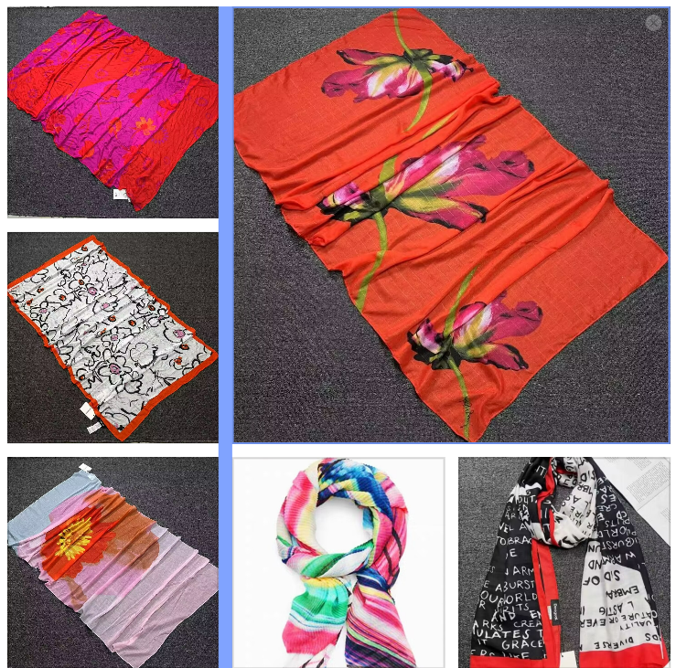 Foreign trade original single Spanish new print fashion all casual beach shawl scarf scarf