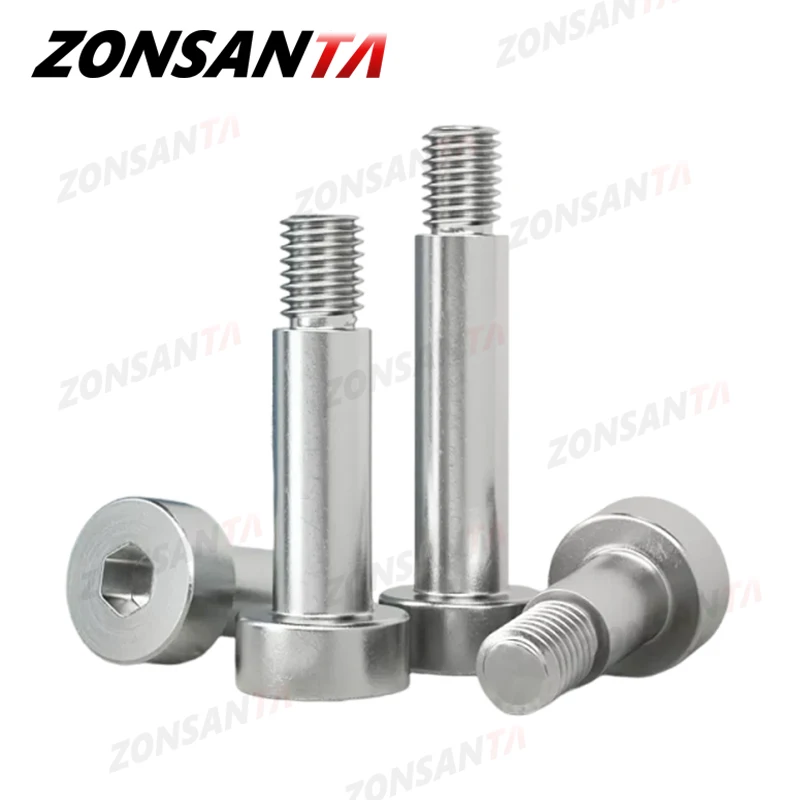 Sekrup bantalan bahu rol kepala soket Hexagon baut isi steker baja tahan karat 304 sekrup M2 M2.5 M3 M4 M5 M6 M8 M10 M12
