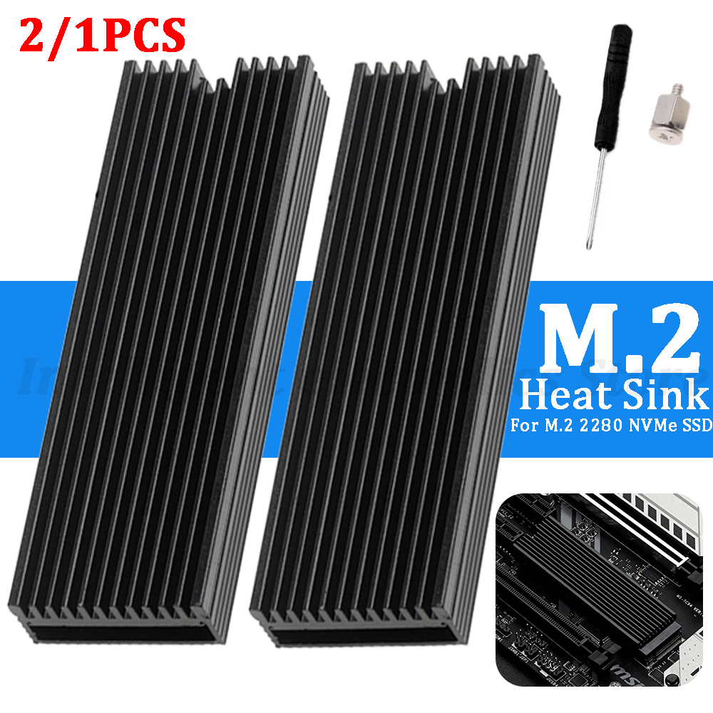 2/1pc m.2 ssd nvme Kühlkörper m2 2280 ssd Festplatte Aluminium Kühlkörper Wärme ableitung kühler mit Wärme leitpad für m.2 2280 ssd