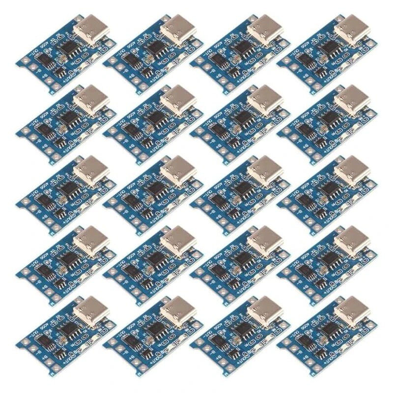 20 Stuks Tp4056 1a 5V Lithium Batterij Oplaadbord Module Micro Usb/Type-C Interface Opladen Bescherming 2-In-1