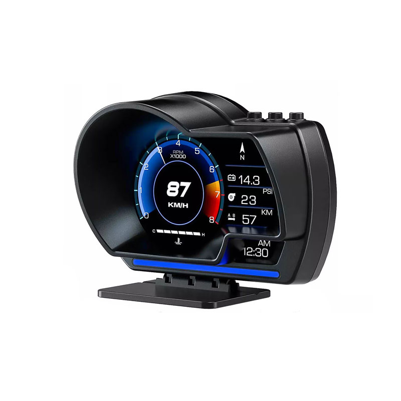 Универсальный OBD2 и GPS двойной счетчик системы, спидометр, проекционный дисплей, многофункциональный датчик температуры воды, турбо, автомобильные аксессуары HUD P6