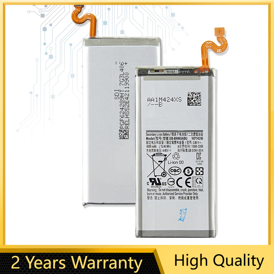 Bateria de substituição EB-BN965ABU para Samsung Galaxy Note9 Note 9 SM-N9600 N960F N960U N960N N960W 4000mAh Bateria + Ferramentas