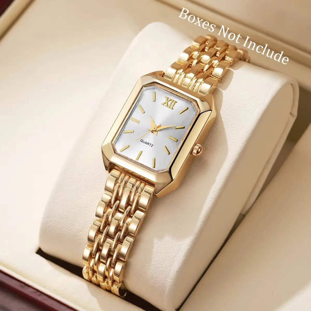 Elegant Rectangle Women Watches Fashion Ladies Quartz Wristwatches Reloj Mujer Girls Clock Gift（Without Box）