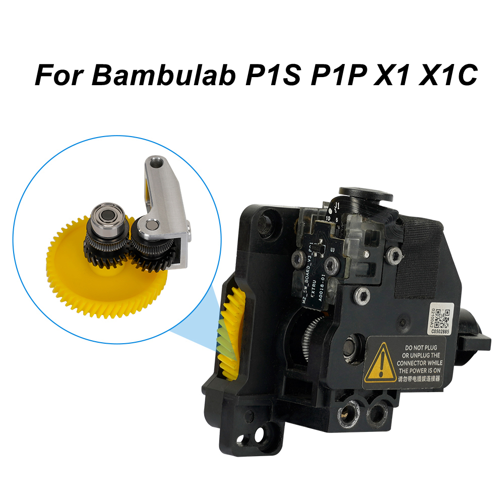 Zespół modernizacyjny z przekładnią wytłaczarki Bambu Lab ze stali hartowanej do Bambulab P1S P1P X1 X1C Akcesoria do drukarek 3D