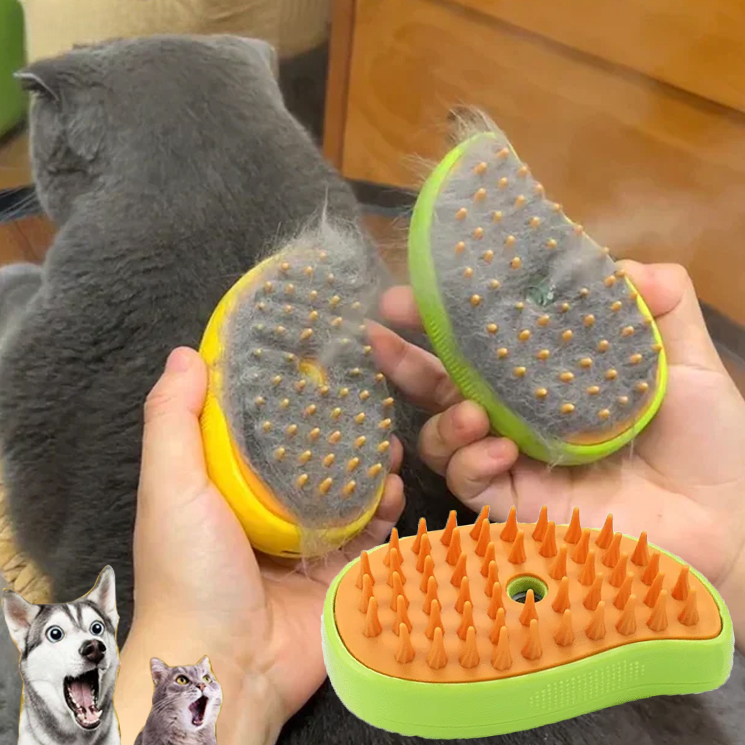 Cepillo vaporizador para perros y gatos, pulverizador eléctrico para masaje, herramienta de aseo para mascotas, derramamiento, pulverizadores eléctricos 3 en 1, peines de masaje