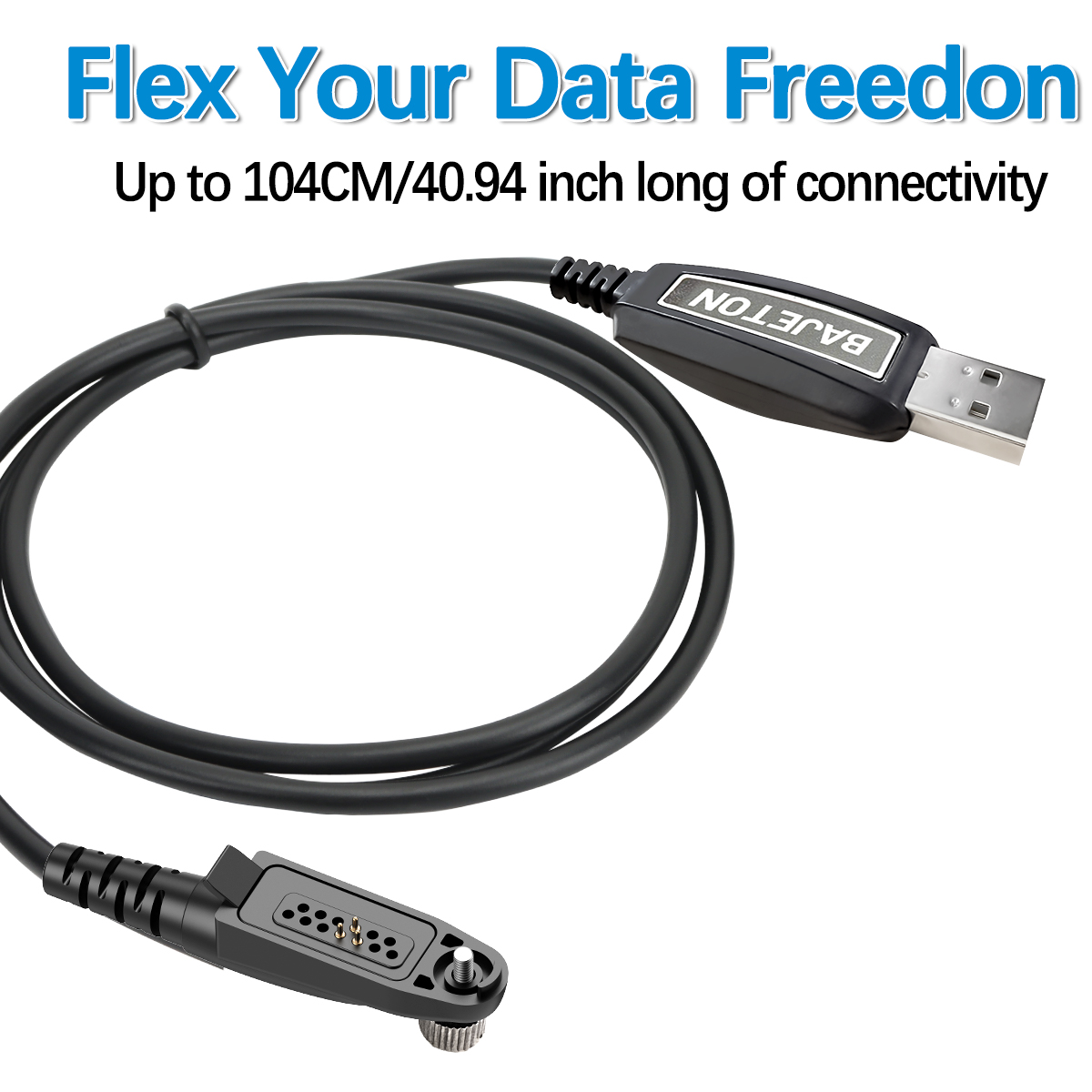 Cabo de programação USB original BAJETON para rádio em dois sentidos Bajeton BJ-9000 Radtel RT-950 RT-950 PRO
