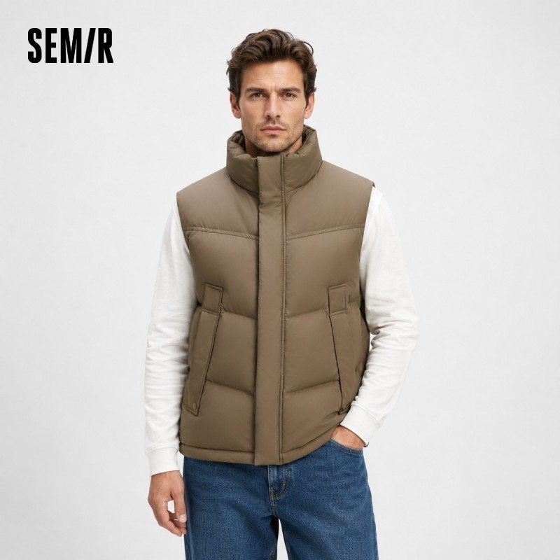Semir Down Vest Uomo 2025 Inverno Nuovo Coppia impermeabile allentata abbinata Capispalla versatile solido