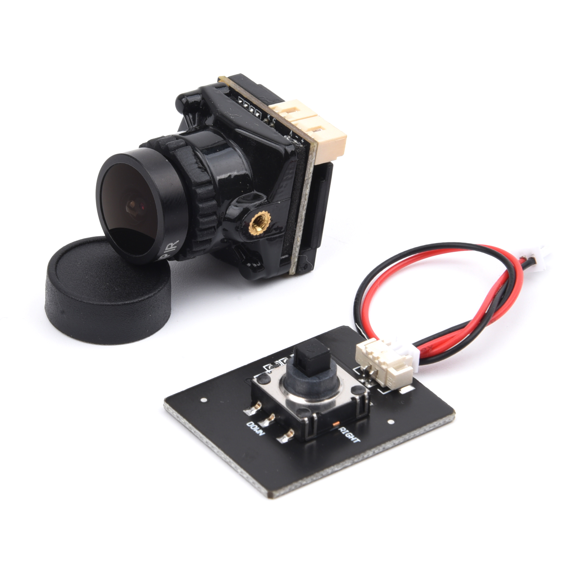 Kamera FPV Mini 1800TVL 5MP 2.1mm 1/3 inci Sensor HDR 19*19MM NTSC & PAL Dapat Diubah Untuk Suku Cadang Drone FPV DIY