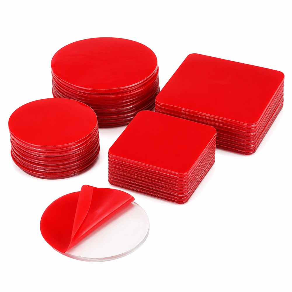 10-100 pièces de bandes adhésives transparentes en acrylique double face, imperméables, sans trace, super résistantes, autocollantes pour voiture et maison