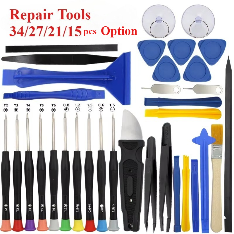 Kit de Destornilladores de Precisión 34 en 1 para Reparación de Teléfonos Móviles, Computadoras Portátiles, Tabletas, Electrónica, Desmontaje y Mantenimiento