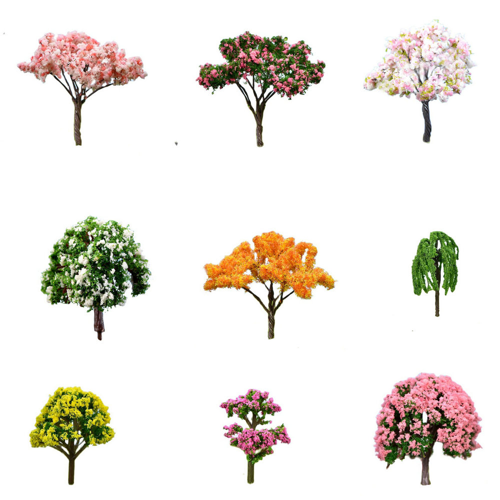 1/5 pçs/set mini árvore fada jardim miniaturas micro paisagem resina artesanato bonsai estatueta jardim terrário acessórios fornecimento