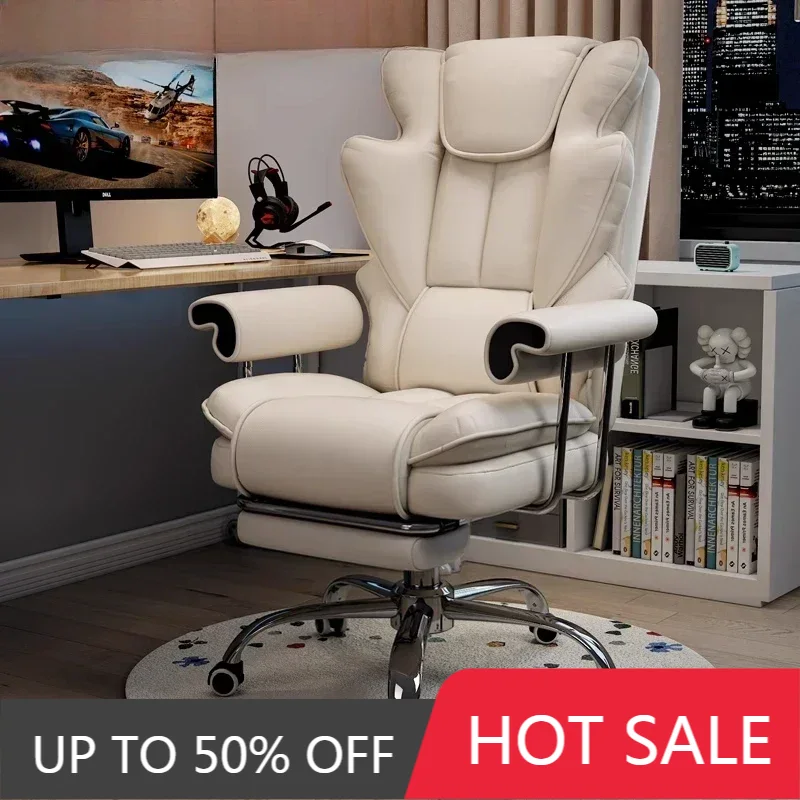 Cadeira ergonômica computador suporte traseiro ajustável pé resto capa de assento malha confortável silla de oficina móveis cadeiras de escritório