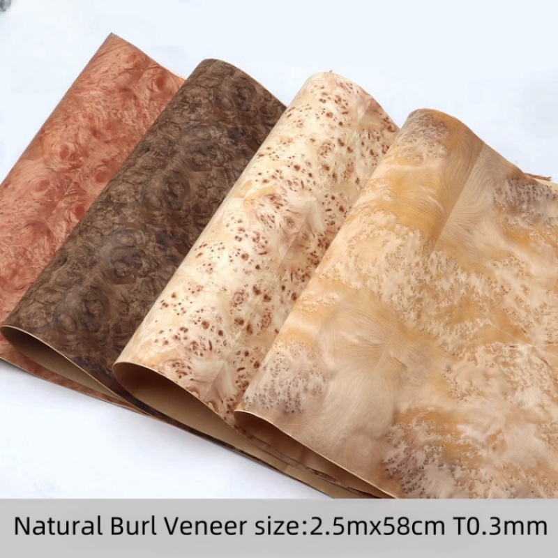 Natuurlijk wortelfineer voor luxe meubeldecoratie Walnoot Hoge kwaliteit exotische houtnerf maat: 58x250cm T0.25mm