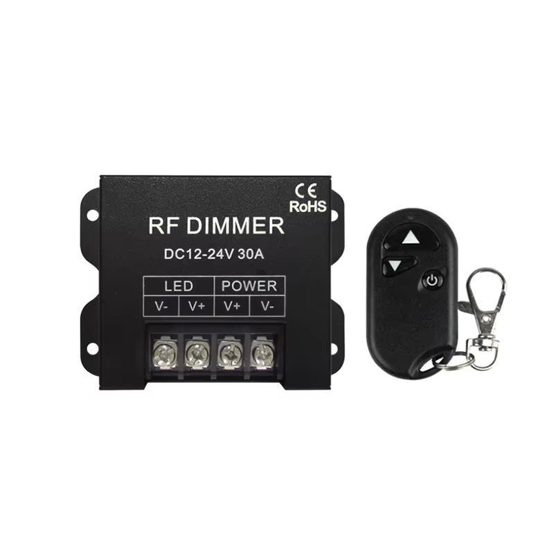 LED Dimmer Controller 30A 12-24 V Met 3 Sleutel RF Draadloze Afstandsbediening Traploos Dimmen voor LED Enkele Kleur Verlichting String