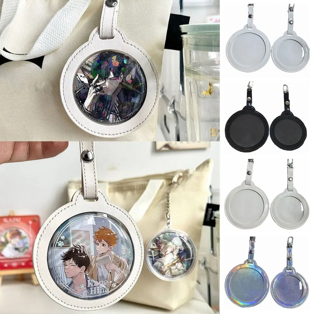 Tas lencana pelindung lencana, tas lencana jendela transparan bulat, tas tahan air, pelindung lencana