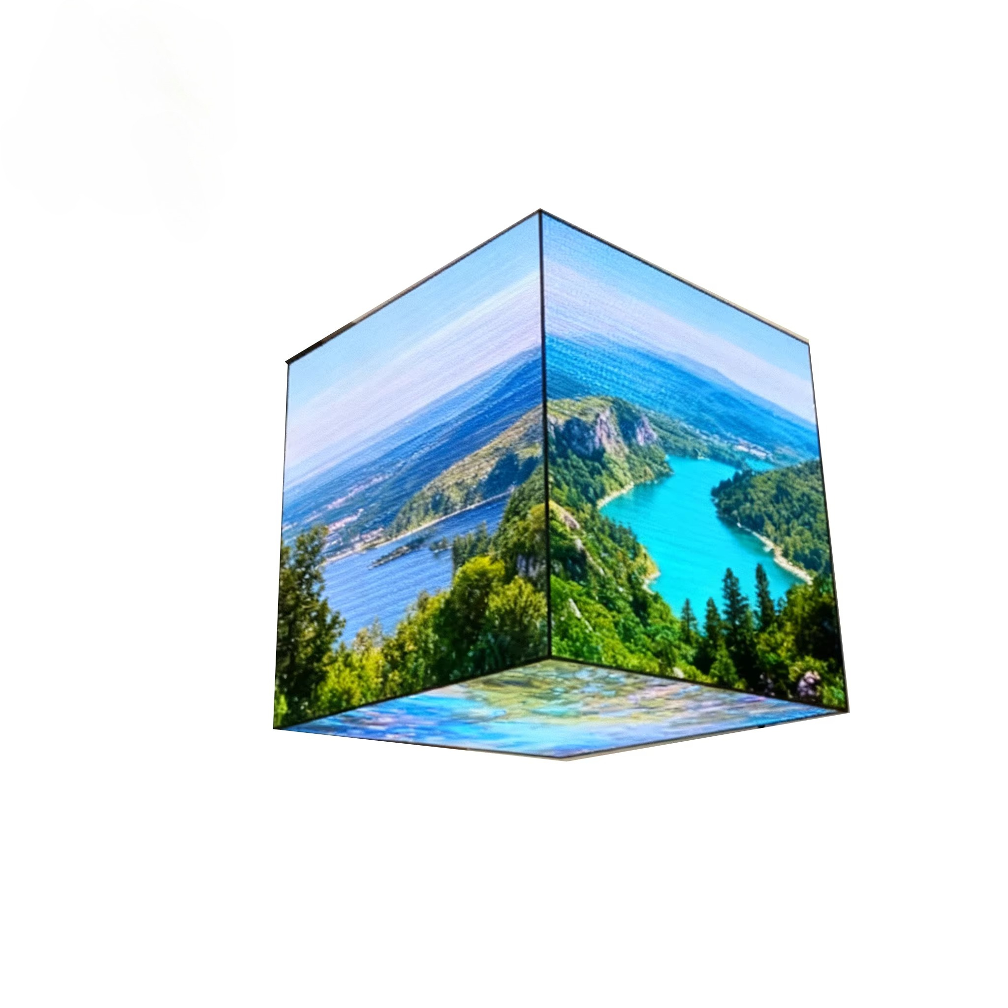 Best-Selling Custom Irregular-shaped LED Cube Screen P3 Retail Billboard Digital Signage Led Display For Store Advertising Sign