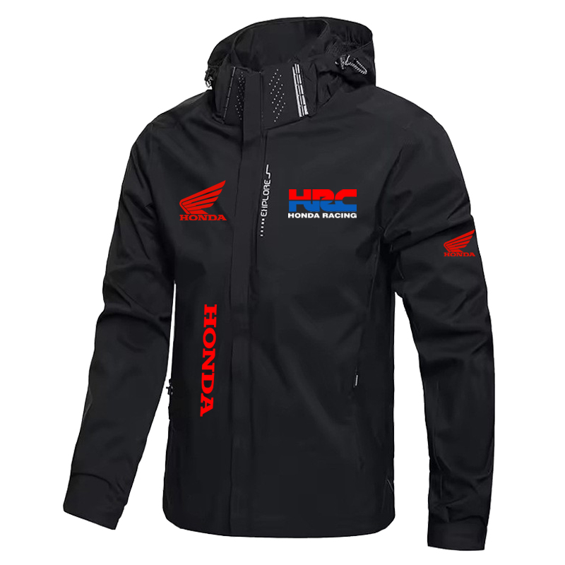 HONDA 2025 Spring/Summer Outdoor Jacket - Men's and Women's Racing Windproof and Waterproof Three-in-One Hat - Detachable Coat
