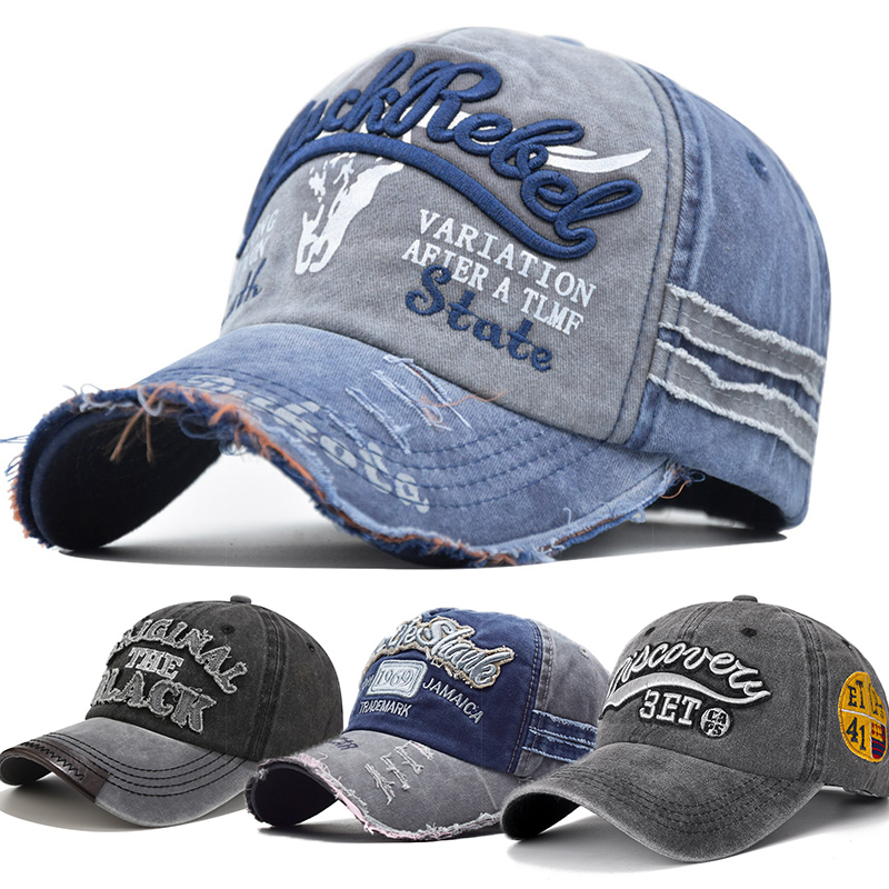 Topi Bisbol Katun Olahraga Luar Ruangan Mode Terbaru 2026 Bordir Retro Topi Pria Hip Hop Topi Rebound Snapback