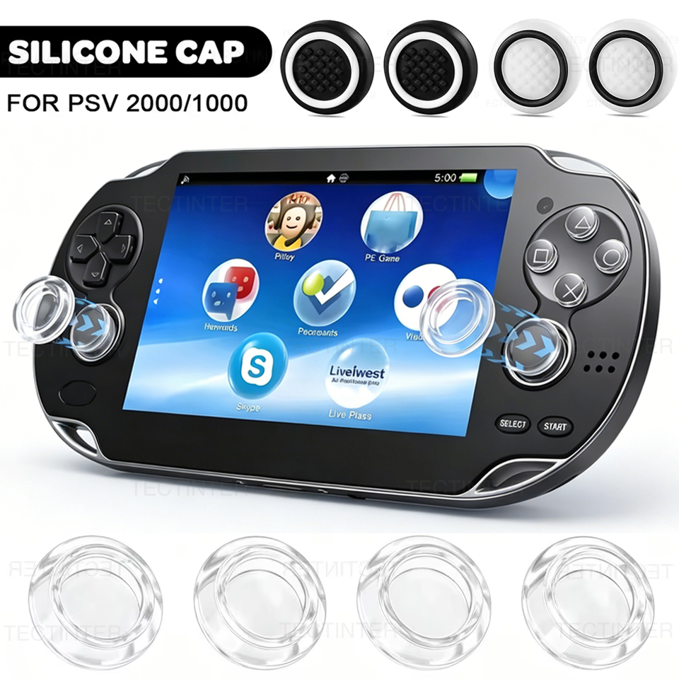 2/4pcs Silicone Thumb Stick Grip Caps Cover For Sony Psvita PSV1000/2000 Game Console Protector Case Repair Parts Accessories