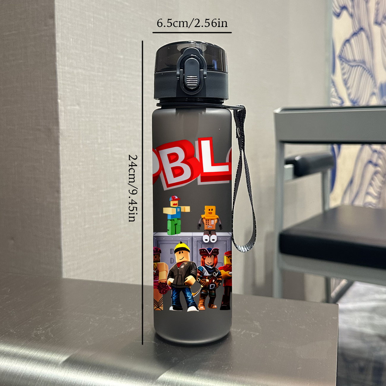 Kubek na wodę 3D o pojemności 560 ml z żywnym wzorem zabawki Lego, matowy, szczelny, stylowy kubek o dużej pojemności do codziennego użytku.