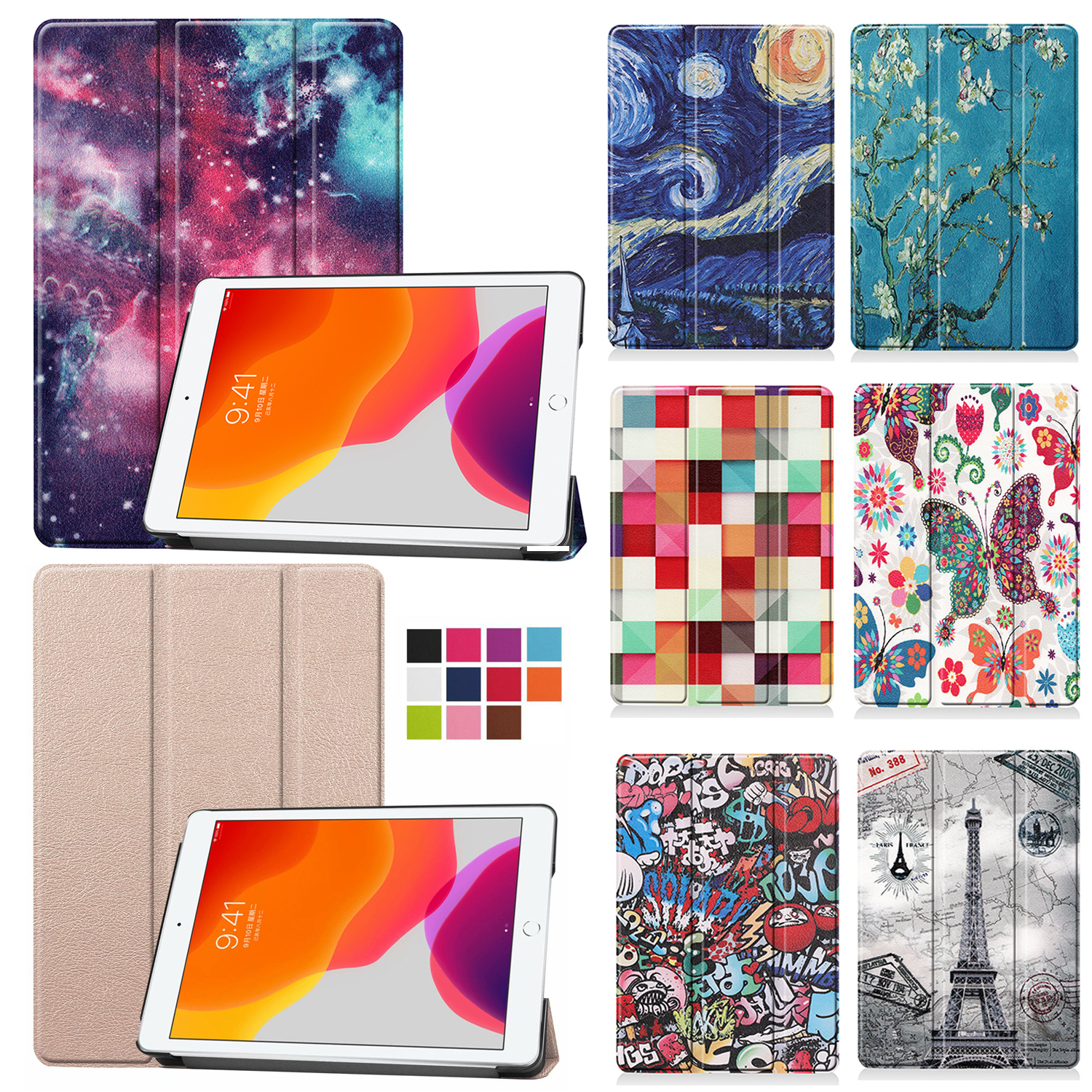 Чехол на айпад / Кожаный чехол для iPad Pro 11 10 2022 9 8 7 5th 6th Generation Air 5 4 3 2 1