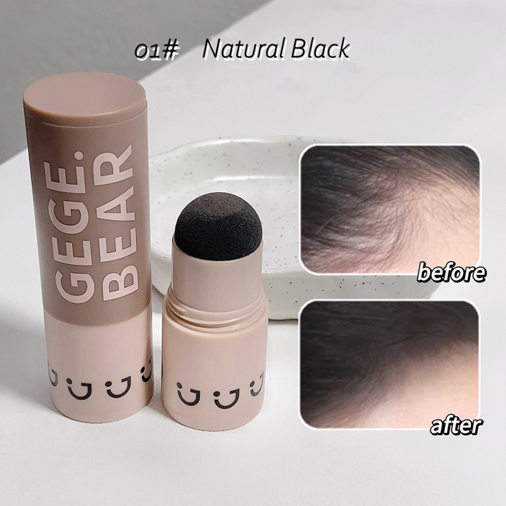 Gege Bear Sombra de cabelo à prova d'água em pó Natural Cove Perda de cabelo Sombra em bastão