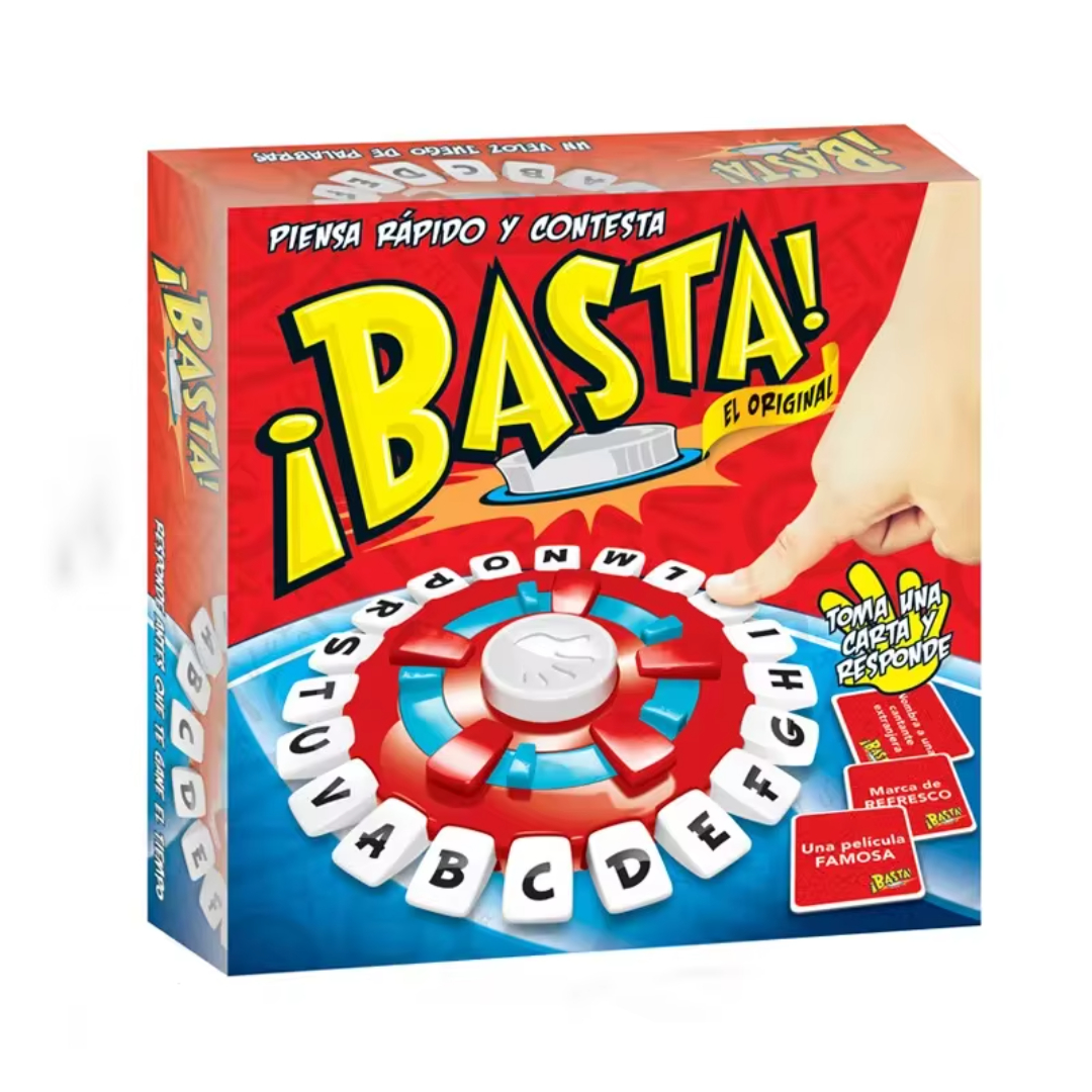 Basta 2.0 スペイン語英語単語ボードゲーム電子ボタンデジタルディスプレイクイックシンキング文字プレス旅行ゲームギフト