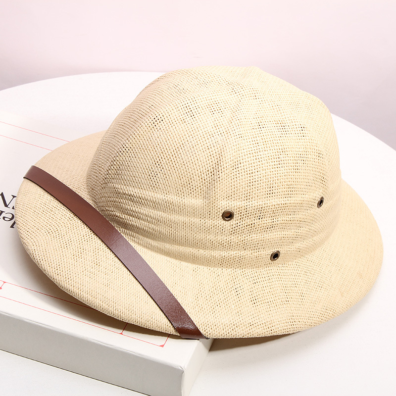 Kapelusz w dużym rozmiarze 2026 Klasyczny japoński kapelusz męski Kapelusz ze słomy twardej Kapelusz outdoorowy Fedora Kapelusz przeciwsłoneczny Kapelusz typu bucket męski Letni trilby Kapelusz jeździecki ミリタ
