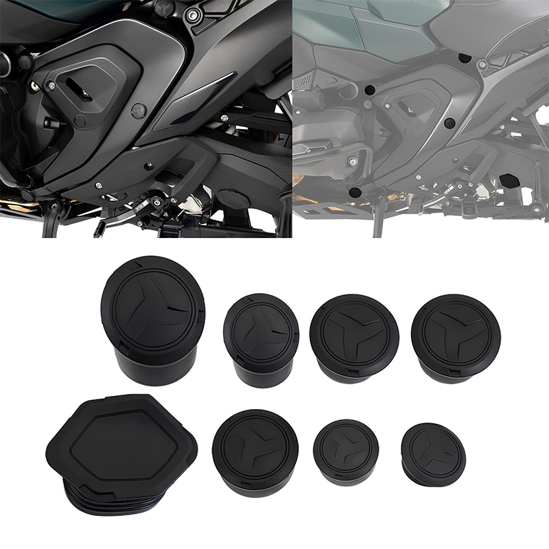 Für BMW R1300GS R 1300GS Adventure R1300 GS ADV 2024 2025 Motorrad Rahmen Loch Abdeckung Kappen Stecker Dekorative Rahmen Kappe set