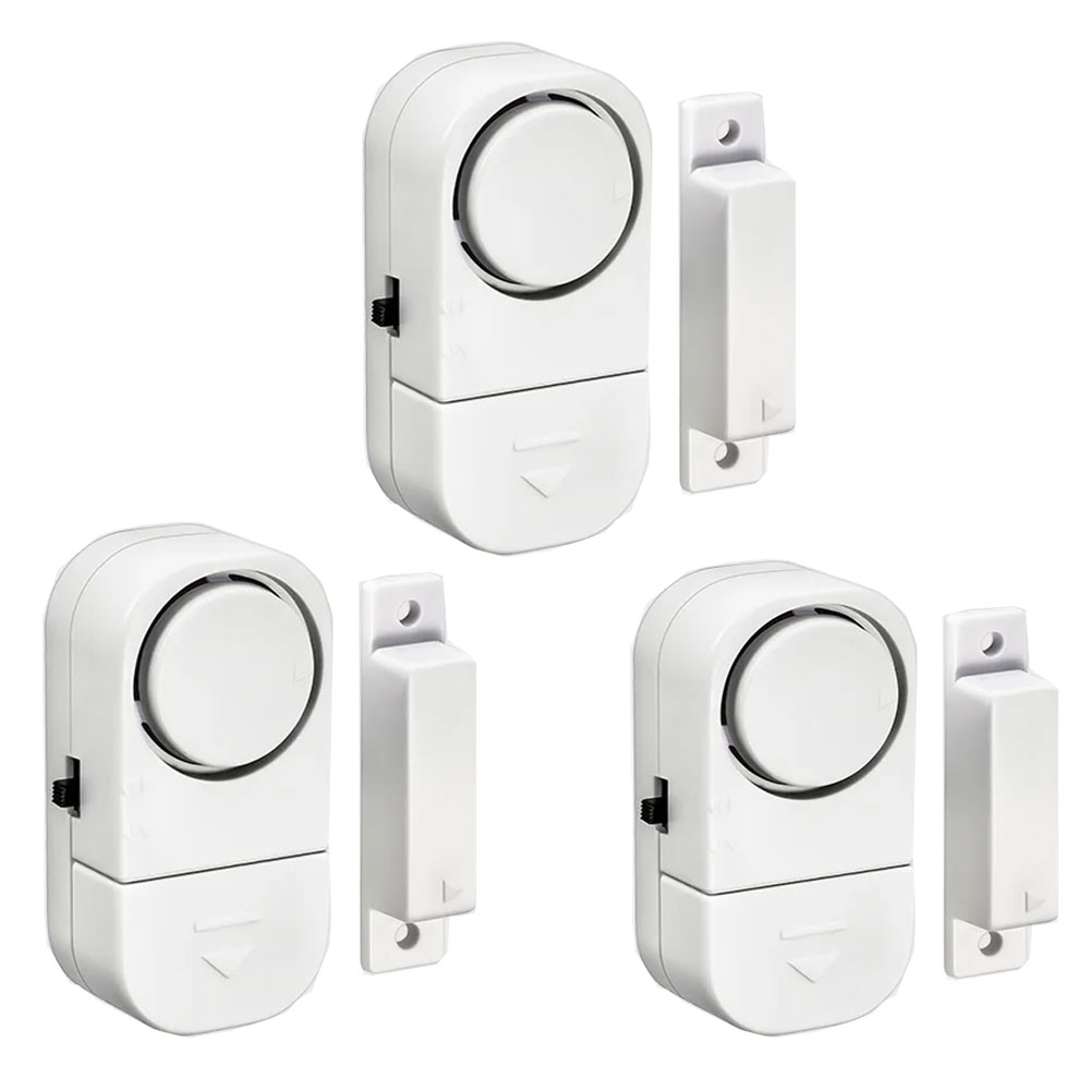 Sensor de ventana de puerta Sensor de puerta magnético de apertura independiente alarma de seguridad inalámbrica de 90db