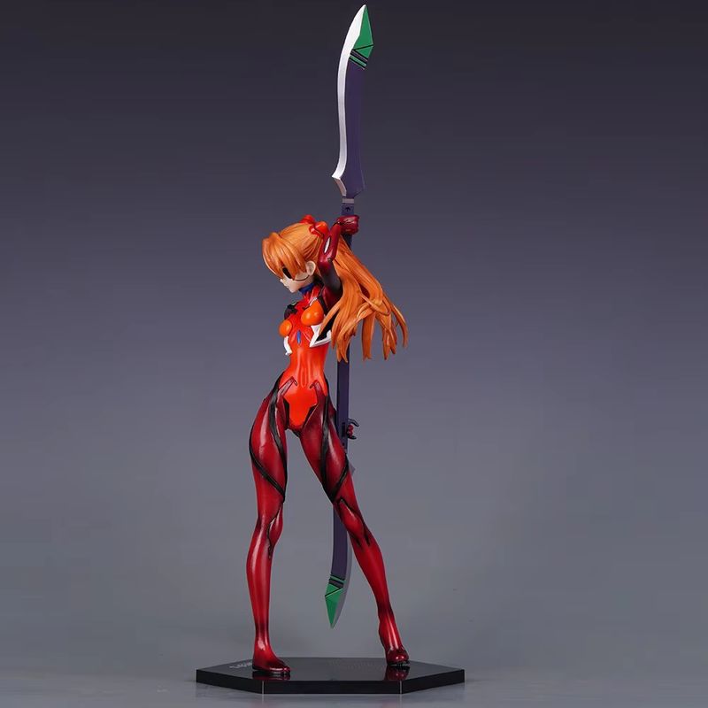 Anime Evangelion Asuka Langley Soryu Action Figure - Battle Dress Pretty Girl Modelo de brinquedo colecionável para fãs