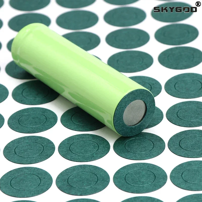 Paquete de juntas de aislamiento de batería de iones de litio, 25 ~ 5000 Uds., 18650 21700 26650, almohadillas aisladas de electrodos de papel adhesivo de cebada celular