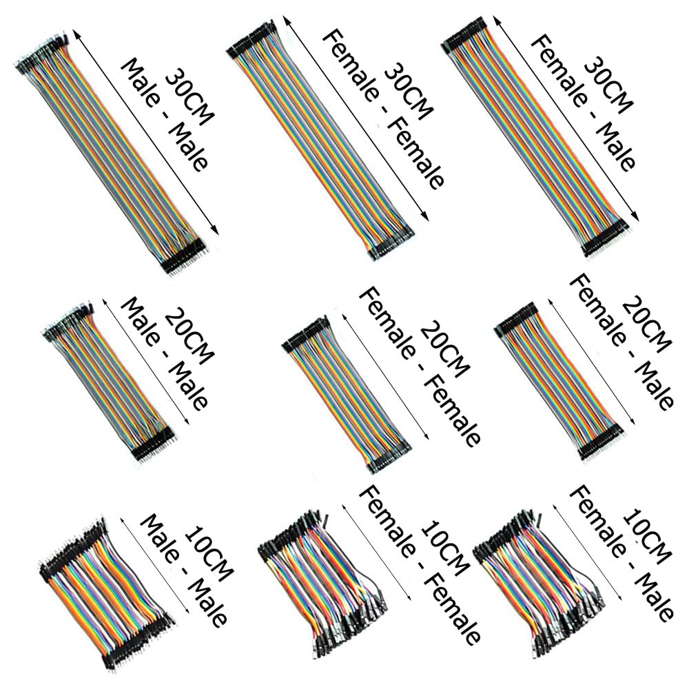 40PIN Dupont Lijn 10 cm 20 30 CM Man op Man + Vrouw naar Man + Vrouw tot Vrouw Jumper draad Dupont Connector Kabel voor arduino