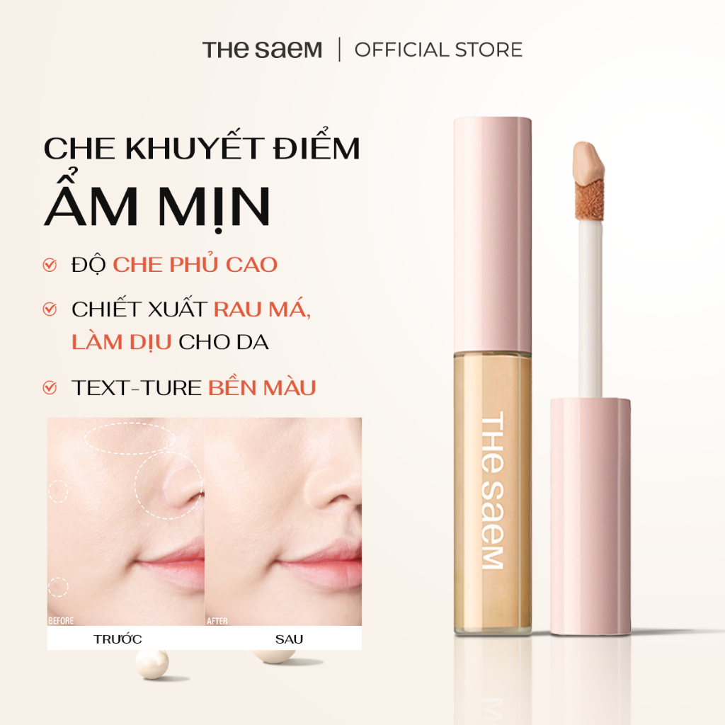 123[THE SAEM] Стойкий увлажняющий консилер THE SAEM Cover Perfection Fixealer (6.5г)321