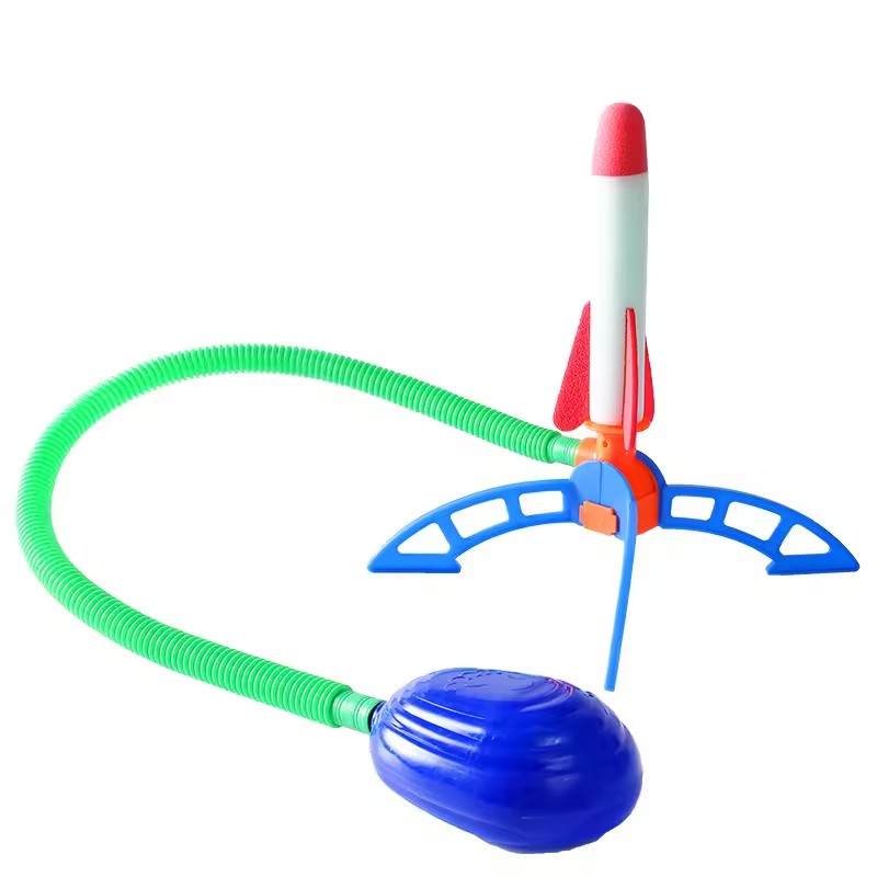 Kid Air Rakete Fuß Pumpe Launcher Outdoor Luft Gepresst Soaring Rakete Spielzeug Kind Spielen Set Jump Sport Spiele Spielzeug Für Kinder