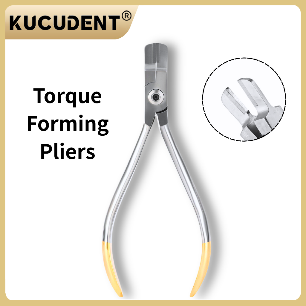 1PC Tandheelkundige Orthodontische Tweed Koppelvormende Tang - Roestvrijstalen Rechthoekige Boog Buiginstrument voor Precisie Koppeling
