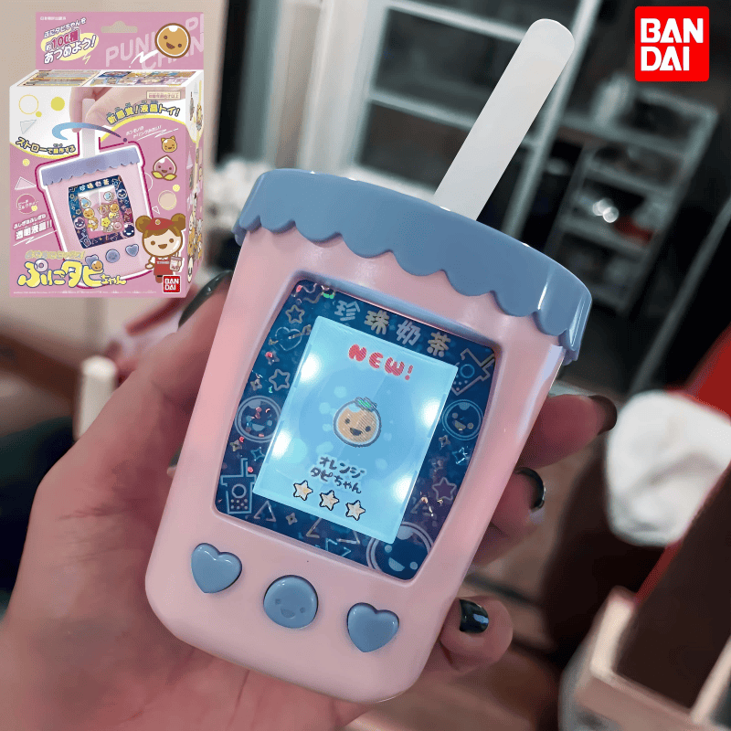 Bandai Original Tamagotchi Smart Meets Pix Тапиока Bubble Tea Drink Электронная игра Детская кавайная рождественская игрушка