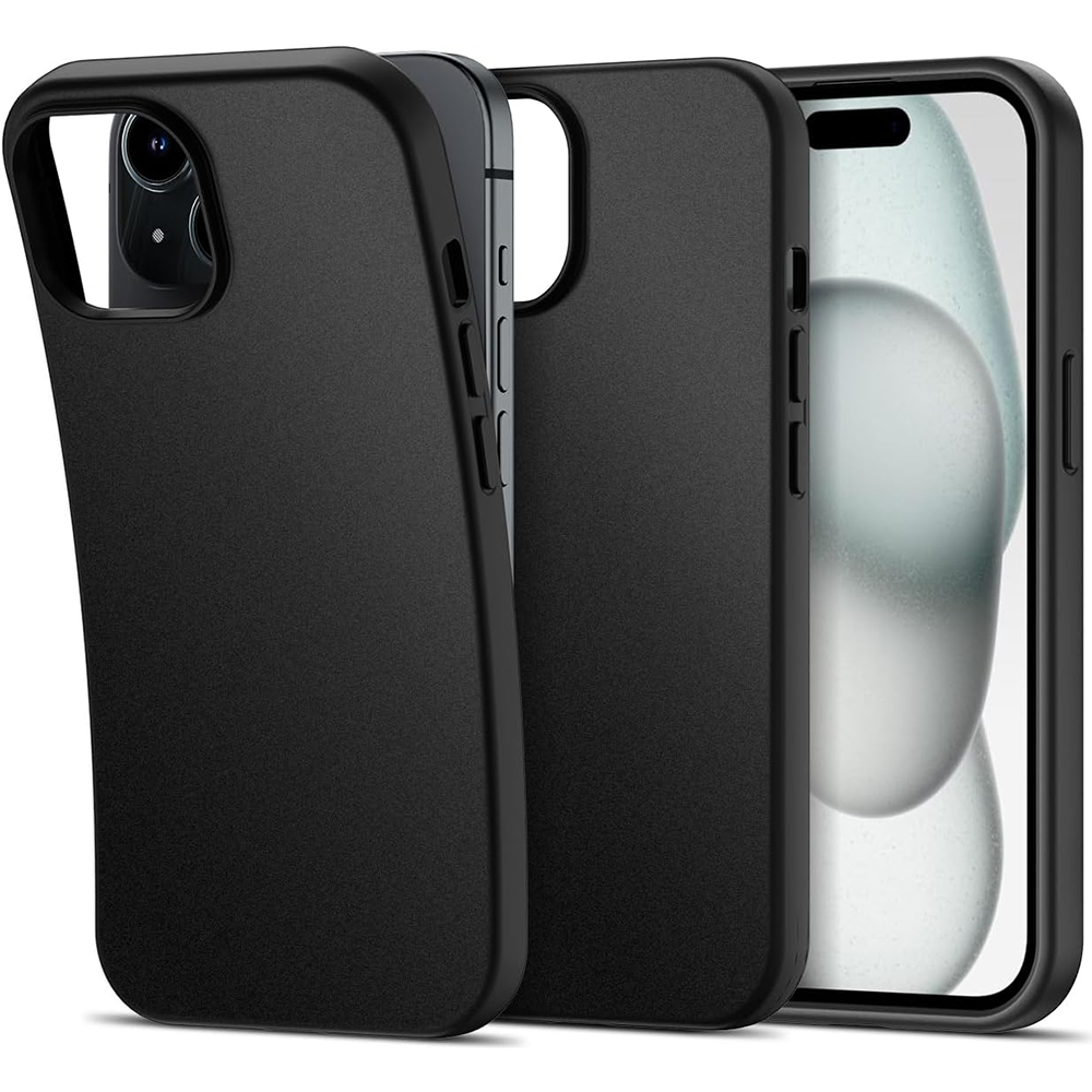 Funda de TPU suave de silicona mate para iPhone 16 15 14 Plus 13 12 Mini 11 Pro XS Max X XR SE 2 3 7 8 Plus cubierta negra sólida de lujo