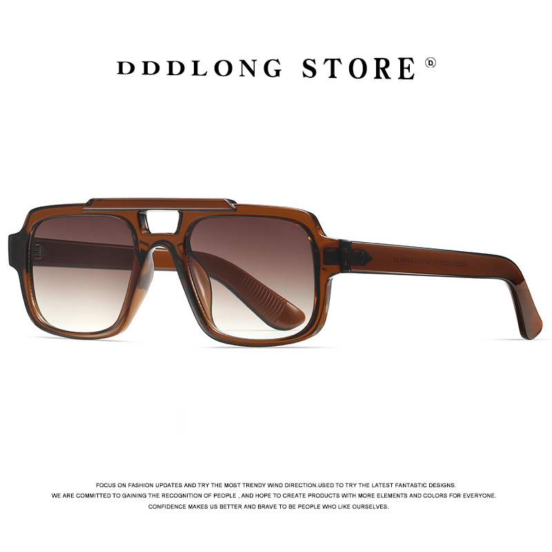 DDDLONG Retro Fashion Punk Pilot Zonnebril Vrouwen Mannen Zonnebril Klassieke Vintage Goggles UV400 Outdoor Shades D741