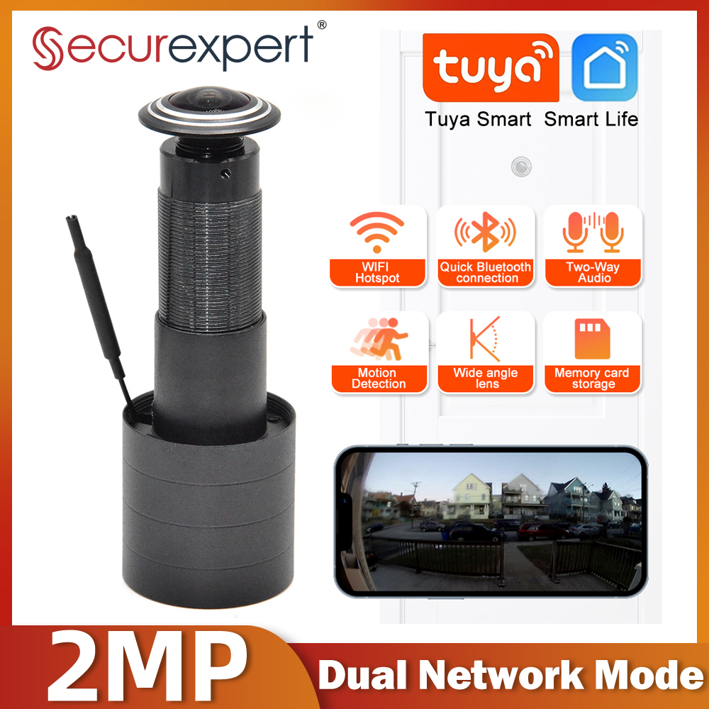 2MP 1080P HD видеоглазок Wi-Fi камера обнаружения движения дверной просмотрщик видеоглаз беспроводной монитор внутренней связи для домашней безопасности