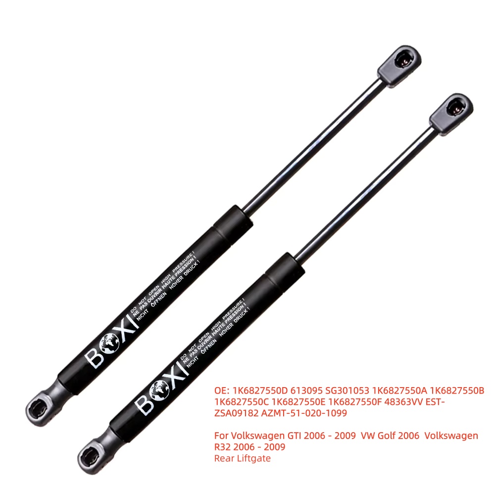 Комплект из 2 амортизаторов задней двери багажника BOXI для Volkswagen GTI 2006-2009, VW Golf 2006, Volkswagen R32 2006-2009, артикул 1K6827550D