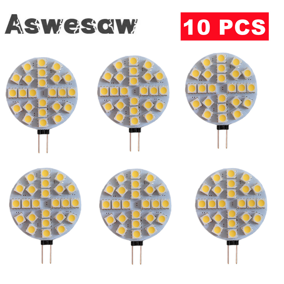 LED Lamp Bulb 12V G4 180 Degree DC12V 5050 SMD 5W 2.4W 1.8W 1.2W Warm Cold White Light Replace Halogen Lamp Home Lighting