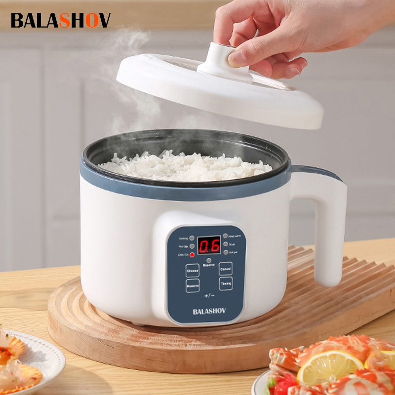 Cuiseur à riz électrique 1,7 l, simple, Double couche, 220V, multi-cuiseur antiadhésif, multicuiseur mécanique intelligent, Pot de riz à la vapeur pour la maison