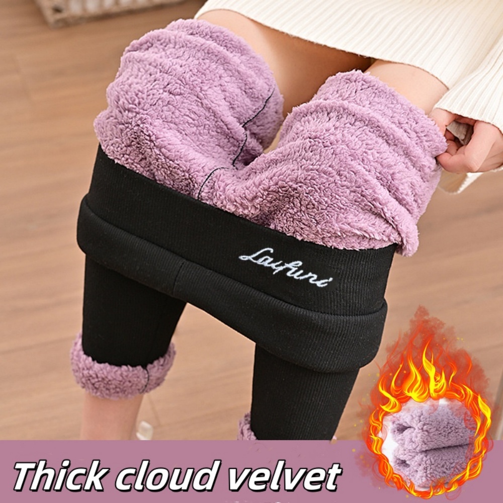 2025 novas leggings quentes moda feminina carta impressão outono inverno adicionando calças lápis grossas casual elástico velo magro legging